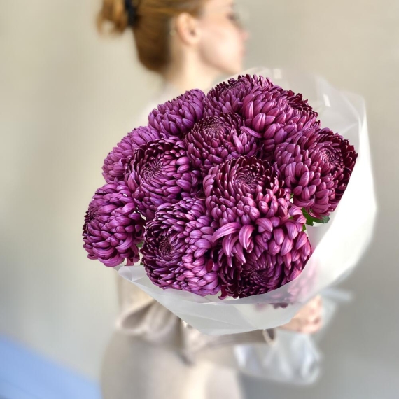 11 хризантем бигуди